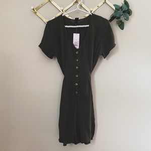 Wild Fable • Green Button Front Romper